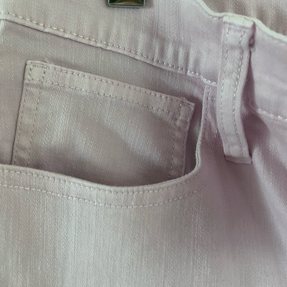 J. Crew Women’s 9”Billie Demi Boot Crop Denim Pants in Light Pink Size 28/6 - Picture 11 of 16
